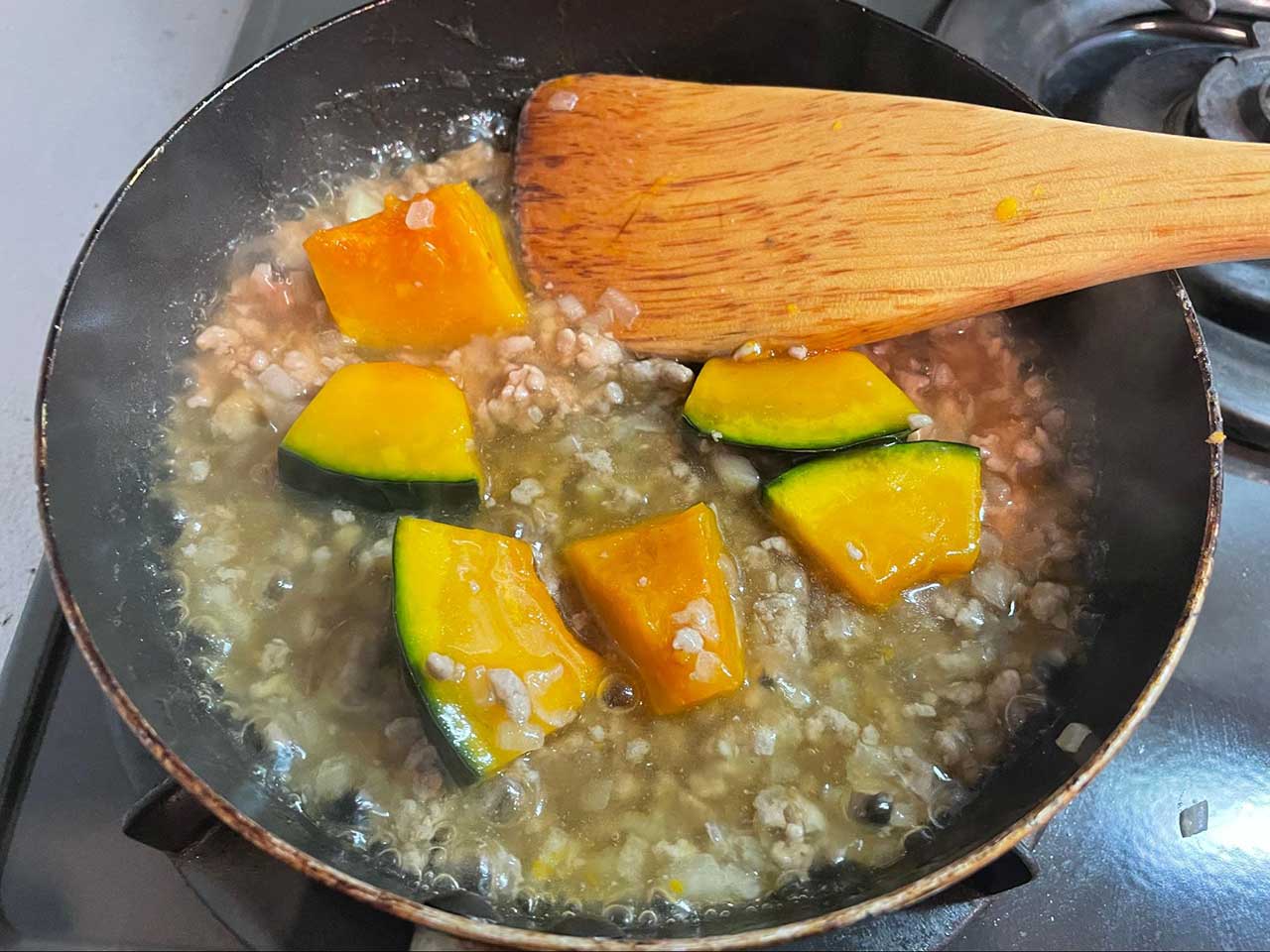 かぼちゃのそぼろ煮